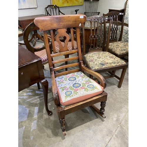 86 - Victorian country rocking chair 54W