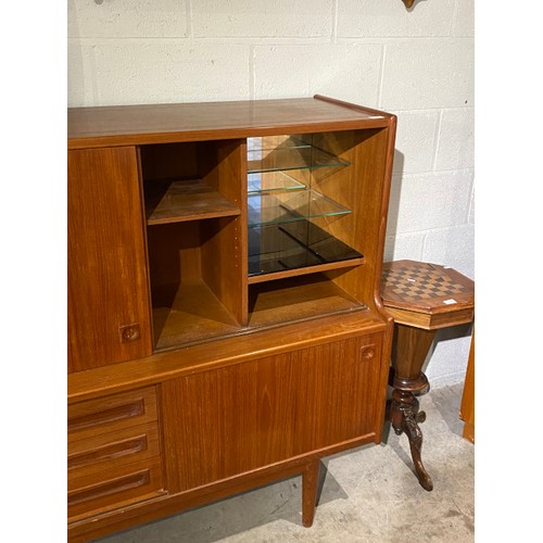 32 - Mid century teak sideboard/bar by Johannes Andersen for Skaaning & Son, Denmark 128h x 200w x 50d cm