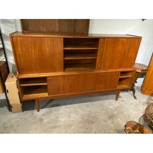 32 - Mid century teak sideboard/bar by Johannes Andersen for Skaaning & Son, Denmark 128h x 200w x 50d cm