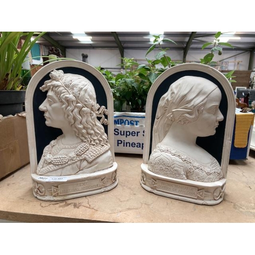 482 - Plaster bookends