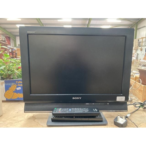 483 - Sony KDL-19L4000 TV with remote & mains lead