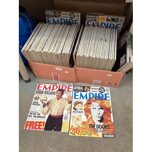 500 - 2 boxes of Empire movies magazines