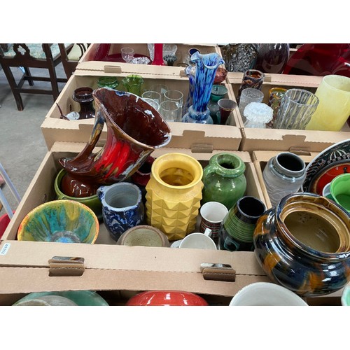 516 - 4 boxes ceramics etc incl Hornsea, Denby, Poole, Rye etc