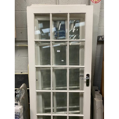 128 - 2 joining and 1 glazed internal doors 194H 83W 4.5D