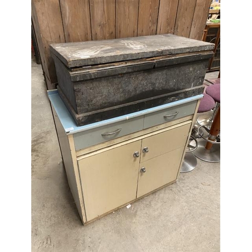 162 - Vintage kitchen sideboard 91H 92W 46D