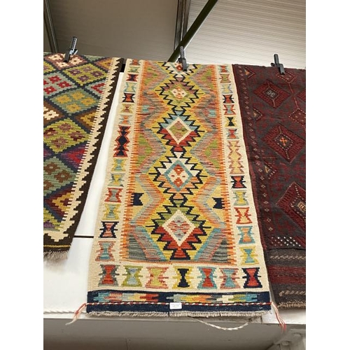 172 - Chobi Kilim runner 210 x 63cm