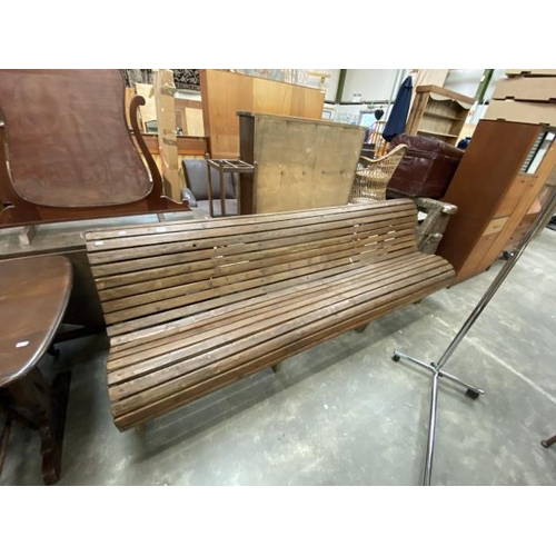 178 - Good quality “S” shaped garden bench 234W