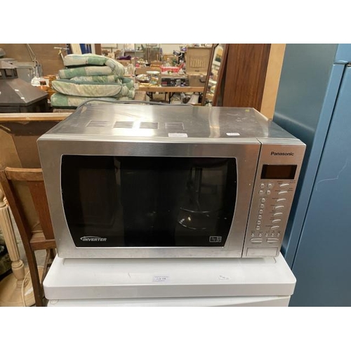 185 - Panasonic Inverter stainless steel microwave