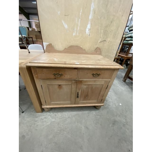 233 - Victorian pine dresser base 77H 92W 52D