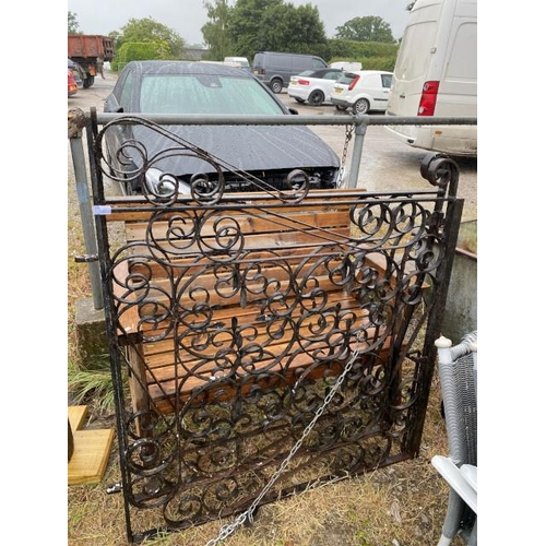 257 - Pair of metal garden gates 134H 122W each