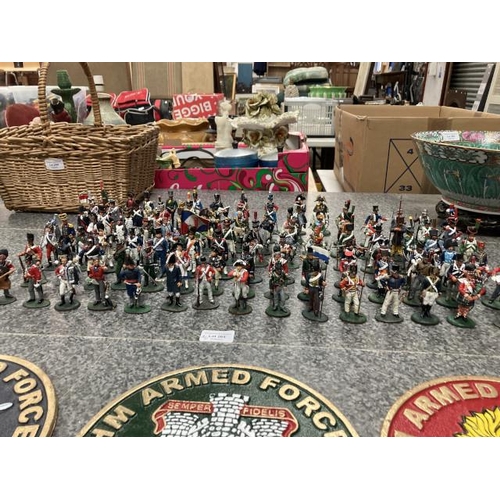 265 - 100 Del Prado lead Napoleonic Cavalry soldiers (Three as seen)