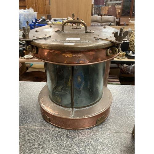 285 - Ships copper masthead lamp