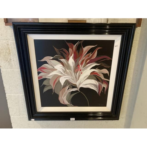 315 - Black framed 'Lilly XXI' print 81cm square