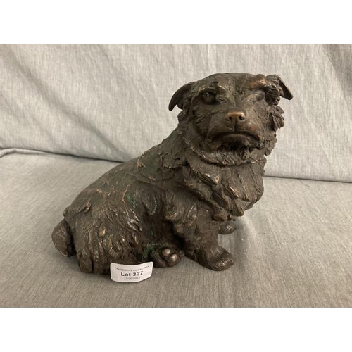 327 - Sally Arnup FRBS, ARCA (1930-2015) ''Norfolk Terrier'', signed and numbered II/X, bronze. 19cm high ... 