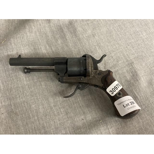 390 - Belgian pinfire revolver