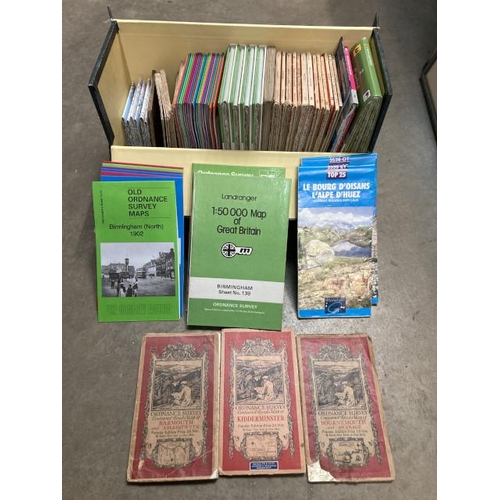 493 - Box of assorted maps