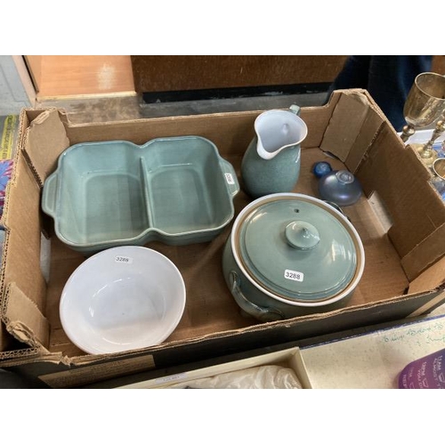 502 - 4 pieces of Denby 'Regency Green' pottery