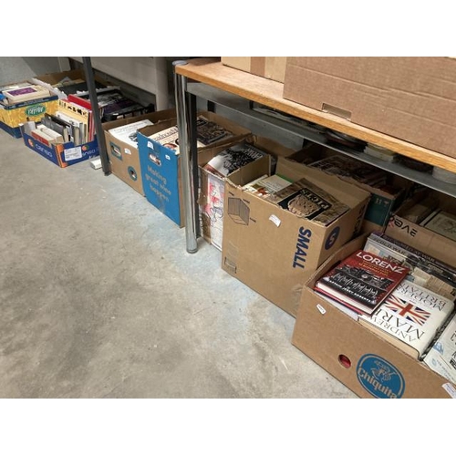 549 - 11 boxes of assorted military and history books