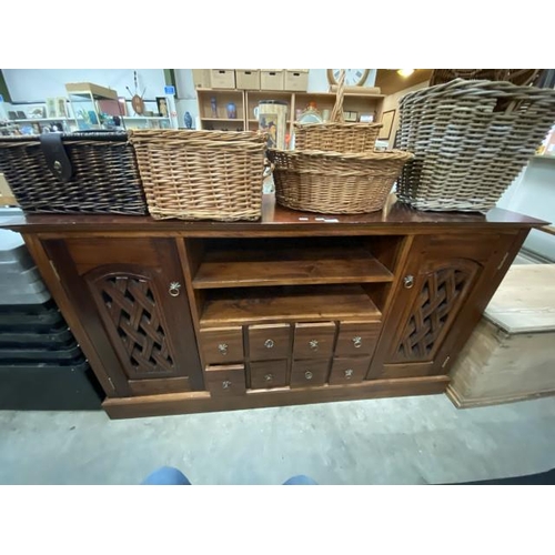 240 - Indonesian teak sideboard 89H 162W 48D