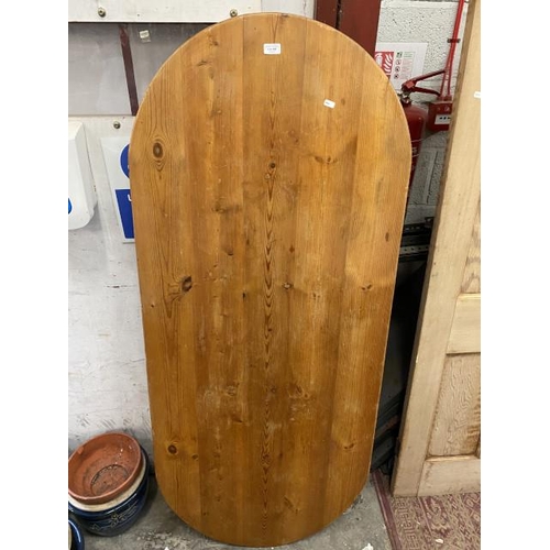 248 - Oval pine table top
167cm x 71cm