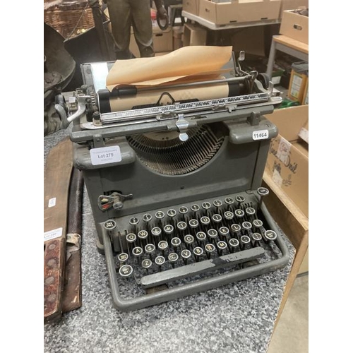 279 - Vintage Remington type writer