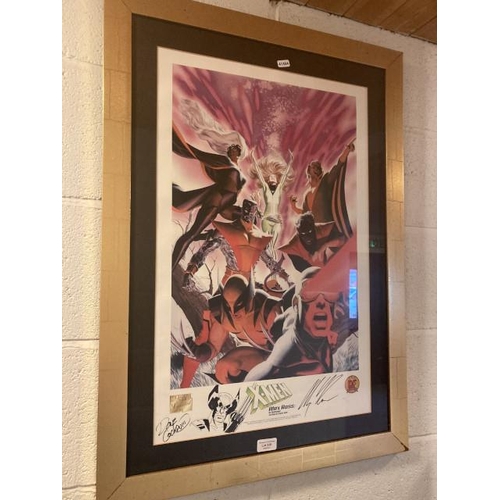 320 - Framed X-Men Alex Ross: In Homage to & signed by Dave Cockrum Marvel Limited 332/1000 61x85cm