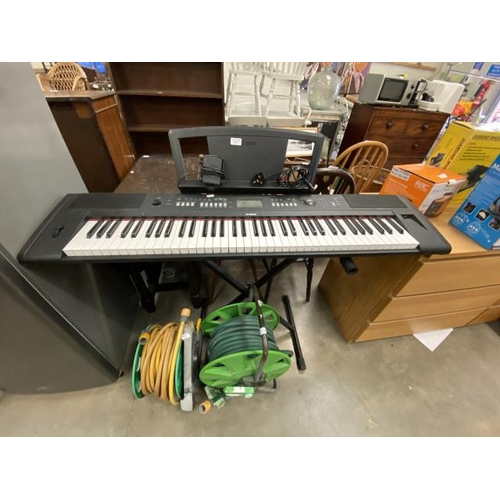 67 - Yamaha Piaggero NP-V80 keyboard with power lead and stand