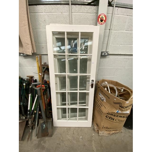 71 - 2 joining and 1 glazed internal doors 194H 83W 4.5D