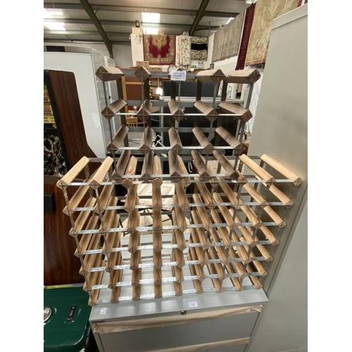 87 - 1x 48 bottle and 1x 12 bottle wine racks