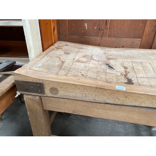 108 - Good quality butchers block 79H, 166W, 67D