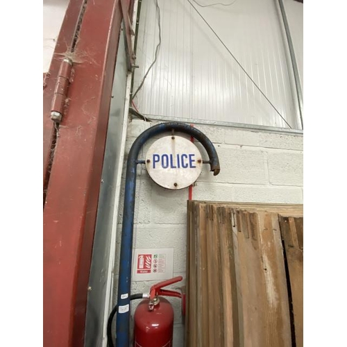 137 - Vintage police metal sign 225H