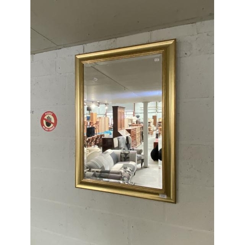 187 - Gilt framed mirror 90 x 64cm