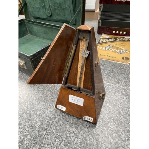 201 - Mahogany cased metronome