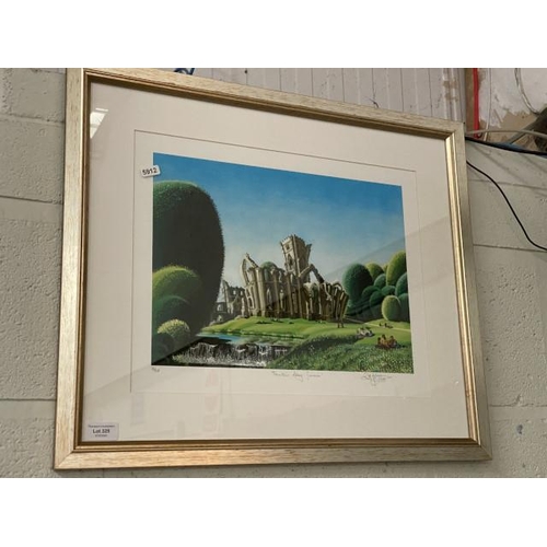 325 - Framed pencil signed Alistair Coley limited edition 10/40 print of 