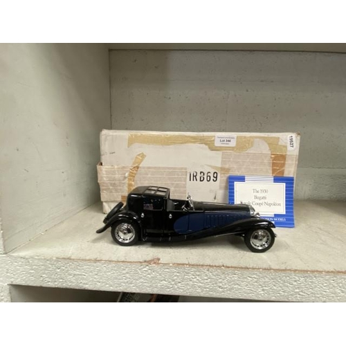 346 - Boxed 1930 Bugatti Royale Coupe Napoleon model