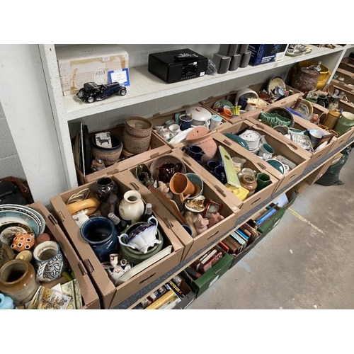 354 - Approx. 15 good boxes of ceramics inc. Royal Cauldon, Watcombe Pottery, Denby, Chinese, Poole, Wade,... 