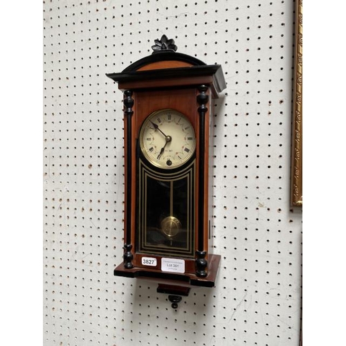 361 - 31 day key wound wall clock