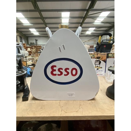 423 - Metal enamel Esso fuel can