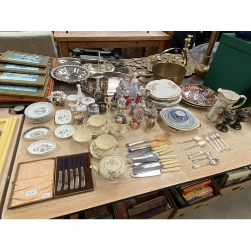 445 - Assorted collectables including Royal Doulton “Sophie” HN2833, “Valerie” HN2107, Imari charger, Wedg... 