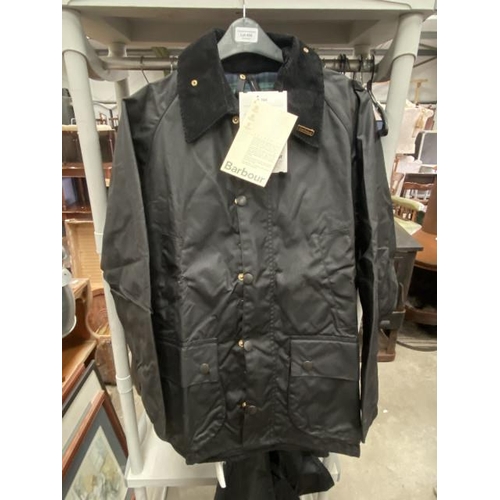 456 - Barbour Bedale jacket in black C38/97cm (new with tags)