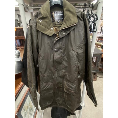 460 - Barbour A570 Berwick wax jacket in olive, size small (new with tags)