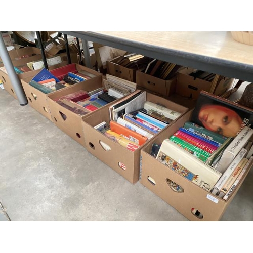 481 - 6 boxes of assorted books to include Mrs Beeton’s All About Cookery, The Ashley Book of Knots etc