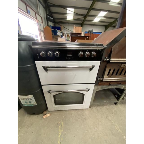 89 - Leisure GRB6CVW double electric free standing oven 90H 59W 66D