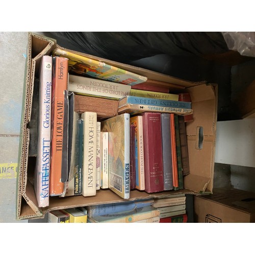 433 - 6 boxes of books inc. J.R.R. Tolkien 