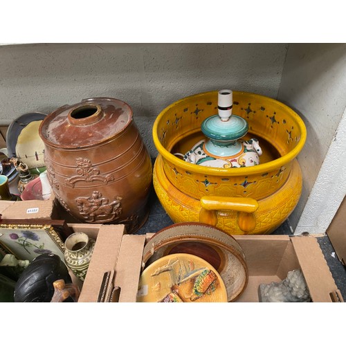 354 - Approx. 15 good boxes of ceramics inc. Royal Cauldon, Watcombe Pottery, Denby, Chinese, Poole, Wade,... 