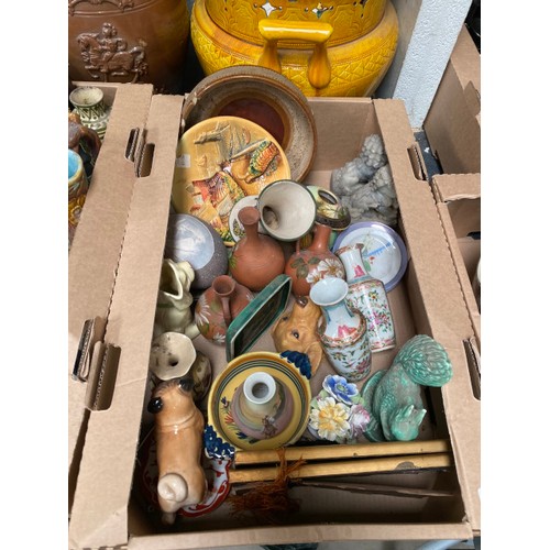 354 - Approx. 15 good boxes of ceramics inc. Royal Cauldon, Watcombe Pottery, Denby, Chinese, Poole, Wade,... 