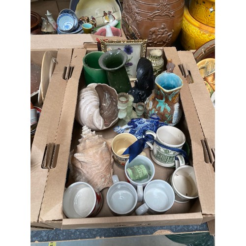 354 - Approx. 15 good boxes of ceramics inc. Royal Cauldon, Watcombe Pottery, Denby, Chinese, Poole, Wade,... 