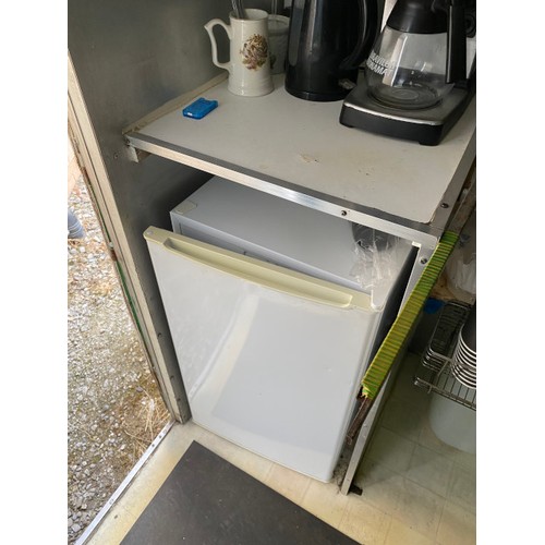 496 - Catering van to include under counter fridge and freezer, table top fridge, microwave, Novo coffee m... 