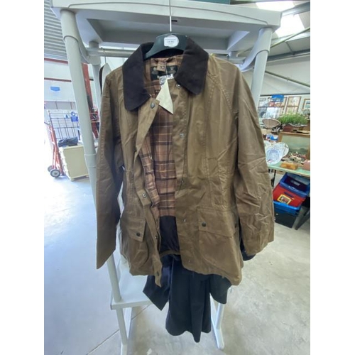 493 - Barbour Beadnell coat in brown, size 16 (new with tags)