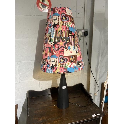 62 - Table lamp with Liberty fabric lamp shade 94cm high